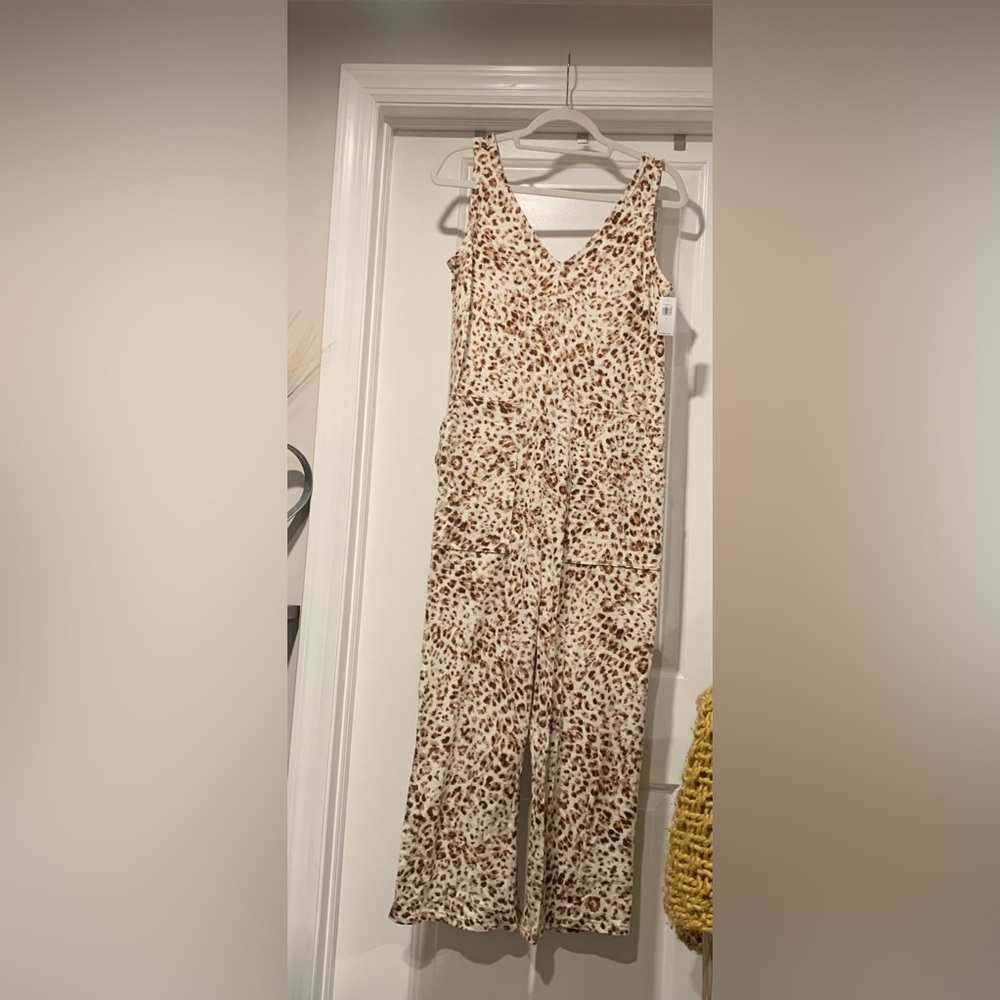 Animal Print Romper with Pockets